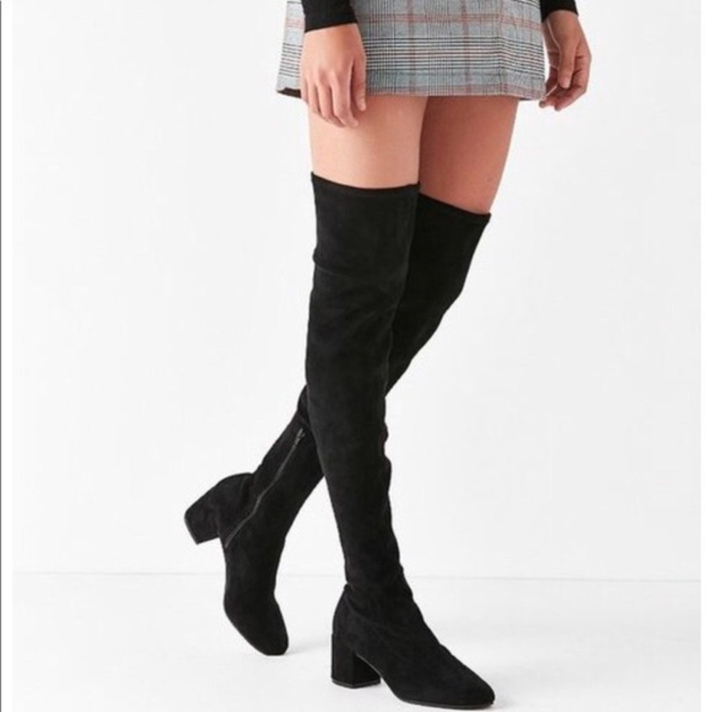 Urban Outfitters Thelma Over the knee boots black